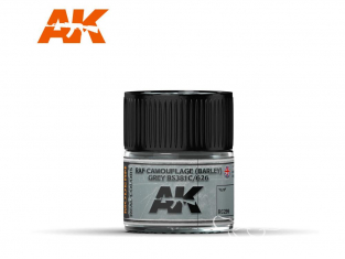 Ak interactive Real Colors RC299 Gris RAF Camouflage (Barley) Grey BS381C/626 10ml