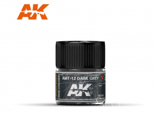 Ak interactive Real Colors RC318 Gris foncé - AMT-12 Dark Grey 10ml