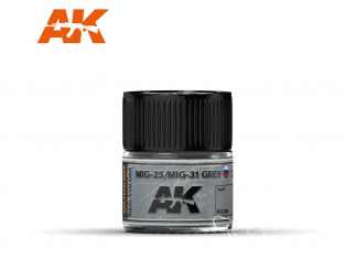 Ak interactive Real Colors RC336 Gris MiG-25 / MiG-31 - Grey 10ml