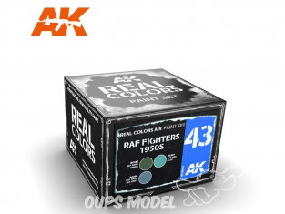 Ak interactive Real Colors Set RCS043 Chasseurs RAF 1950s 3 x 10ml