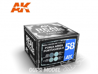 Ak interactive Real Colors Set RCS058 Força Aerea Portuguesa II 4 x 10ml