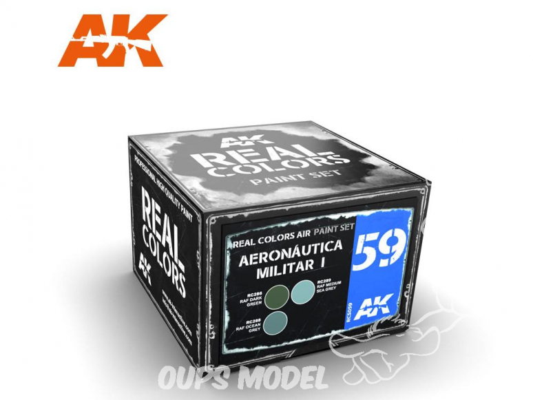 Ak interactive Real Colors Set RCS059 Aeronatica Militar I 3 x 10ml