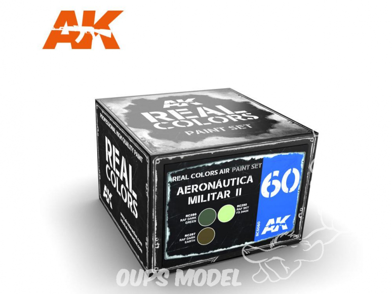 Ak interactive Real Colors Set RCS060 Aeronatica Militar II 3 x 10ml