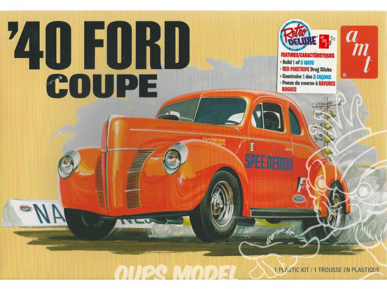 AMT maquette voiture 1141 1940 Ford Coupe 1/25