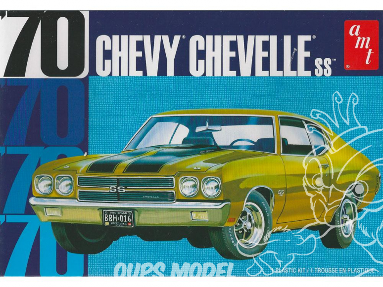 AMT maquette voiture 1143 Chevy Chevelle SS 70 1/25