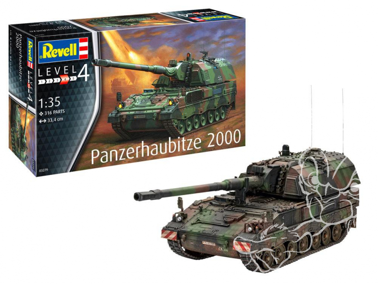 Revell maquette militaire 03279 Panzerhaubitze 2000 1/35