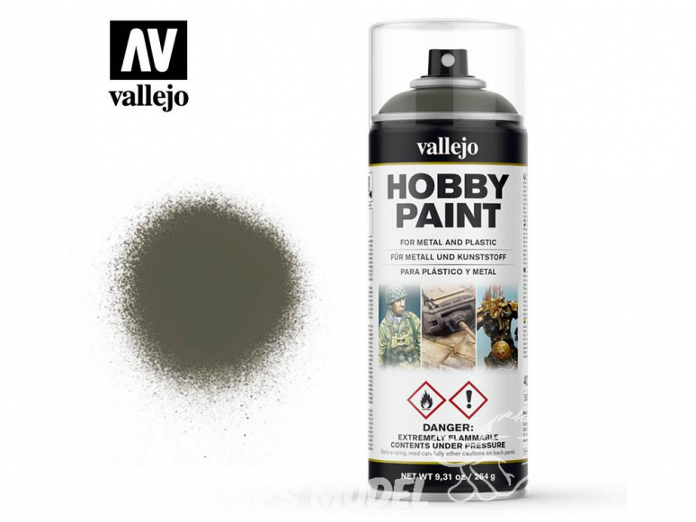 Vallejo spray 28003 Bombe peinture Vert Russe 4BO 400ml