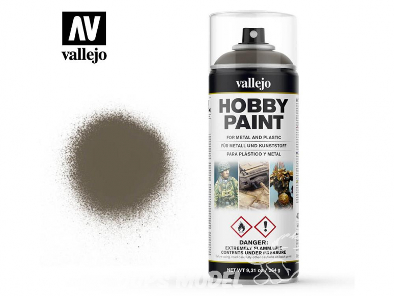 Vallejo spray 28005 Bombe peinture Olive Drab US 400ml