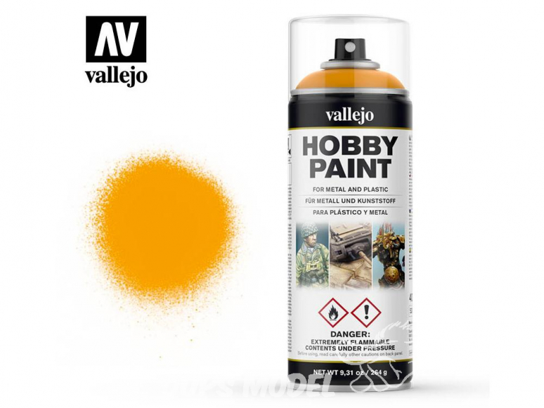 Vallejo spray 28018 Bombe peinture Jaune Soleil 400ml