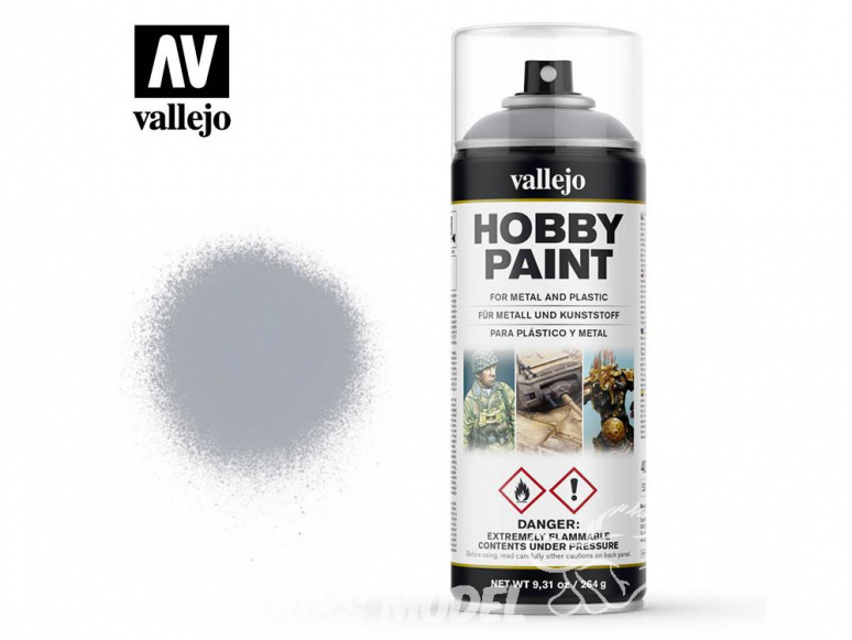 Vallejo spray 28021 Bombe peinture Argent 400ml