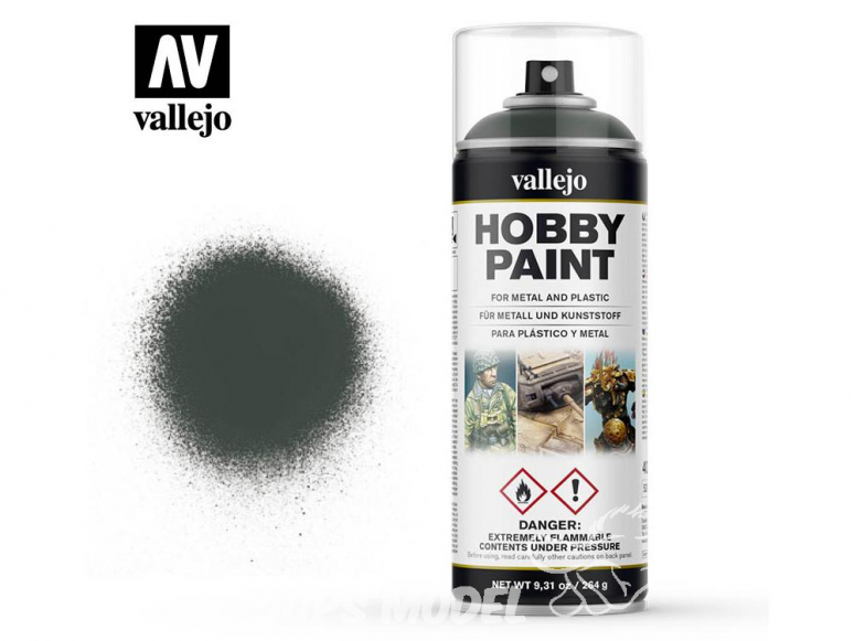 Vallejo spray 28026 Bombe peinture Vert foncé 400ml