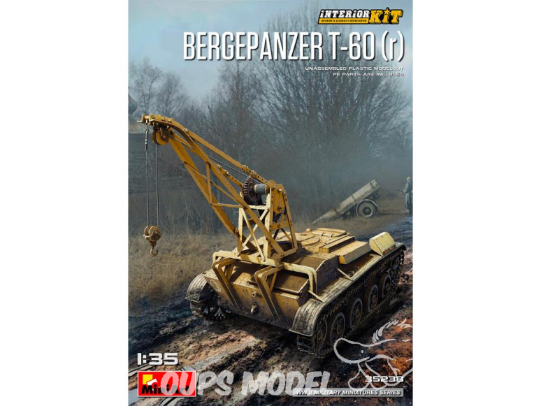 Mini Art maquette militaire 35238 BERGEPANZER T-60 ( r ) avec kit interieur 1/35