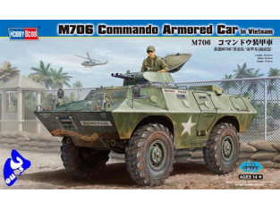 HOBBY BOSS maquette militaire 82418 M706 COMANDO ARMORED CAR 1/3