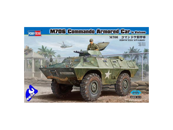 HOBBY BOSS maquette militaire 82418 M706 COMANDO ARMORED CAR 1/3