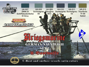 LIFECOLOR peinture cs12 Set Camoufage Kriegsmarine 2