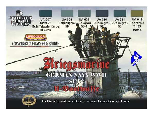 LIFECOLOR peinture cs12 Set Camoufage Kriegsmarine 2