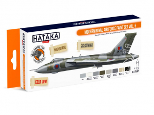 Hataka Hobby peinture laque Orange Line CS97 Set Modern Royal Air Force Vol.5 8 x 17ml