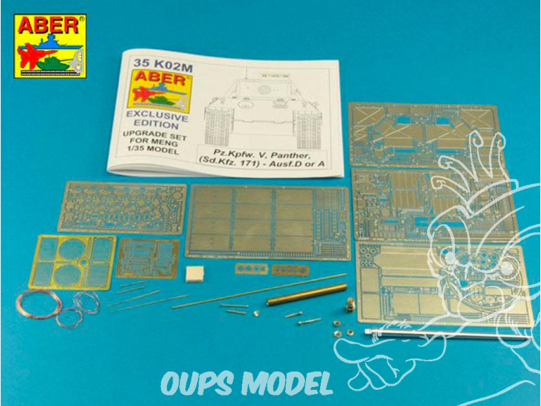 Aber 35K02M Kit amelioration Pz.Kpfw. V Ausf.D/ A (Sd.Kfz.171) Panther Meng 1/35