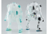 HASEGAWA maquette 64770 Mechatro Wego No. 12 Crystal &amp; Crystal Mint 1/35
