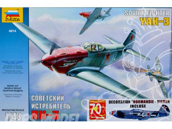 Zvezda maquette avion 4814 Yakovlev Yak3 1/48