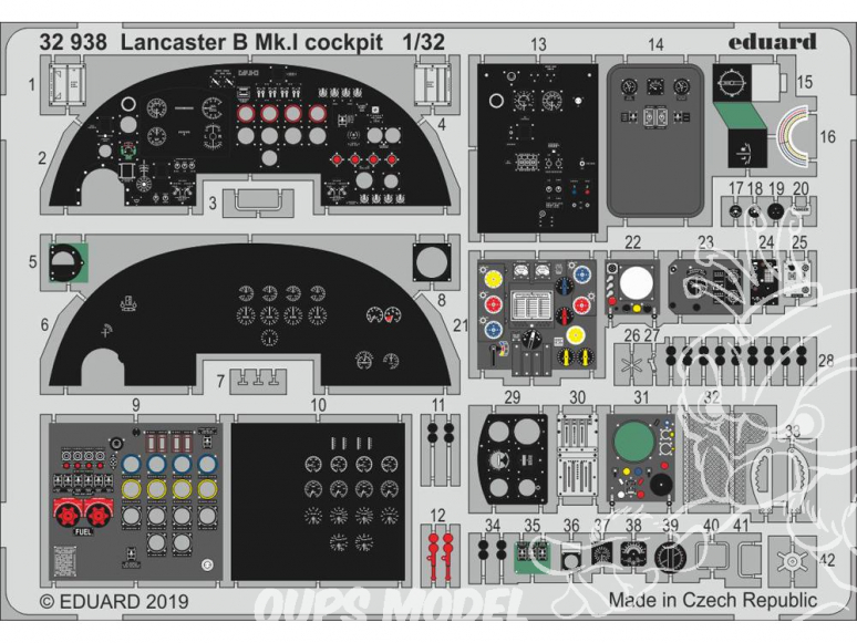 Eduard photodécoupe avion 32938 Cockpit Lancaster B Mk.I Hk Models 1/32