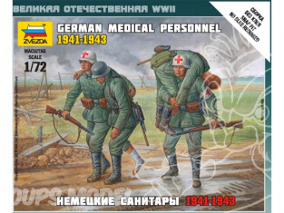 Zvezda maquette plastique militaire 6143 Personnel medical Allemand 1/72