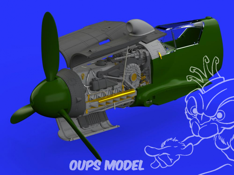 Eduard kit d'amelioration avion brassin 648441 Moteur Messerschmitt Bf109G-10 Eduard 1/48