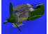 Eduard kit d&#039;amelioration avion brassin 648441 Moteur Messerschmitt Bf109G-10 Eduard 1/48