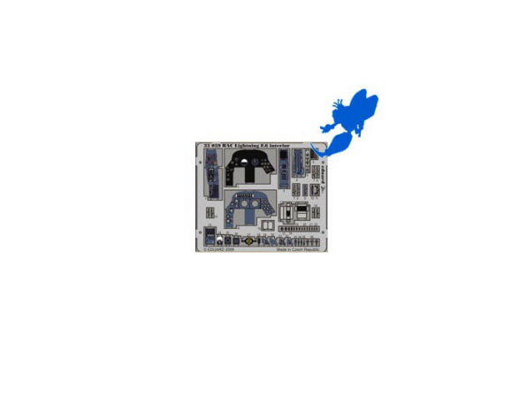 Eduard photodecoupe 33059 INTERIEUR BAC LIGHTNING F.6 1/32