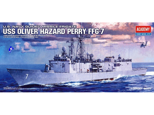 ACADEMY maquettes bateau 14102 USS PERRY FFG-7 1/350