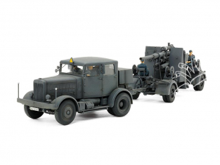 TAMIYA maquette militaire 37027 Tracteur Lourd SS-100 & Canon 88mm Flak37 1/48