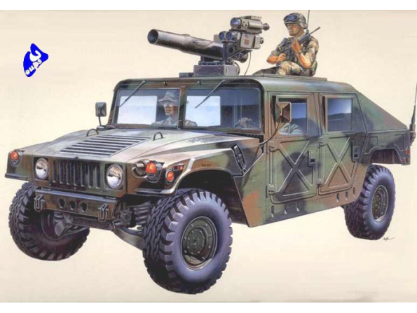 Academy maquette militaire 13250 M-966 HUMMER WITH TOW 1/35