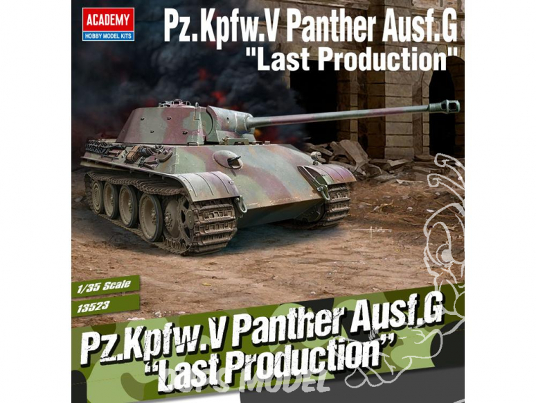 Academy maquettes militaire 13523 Pz.Kpfw.V Panther Ausf.G Last production 1/35