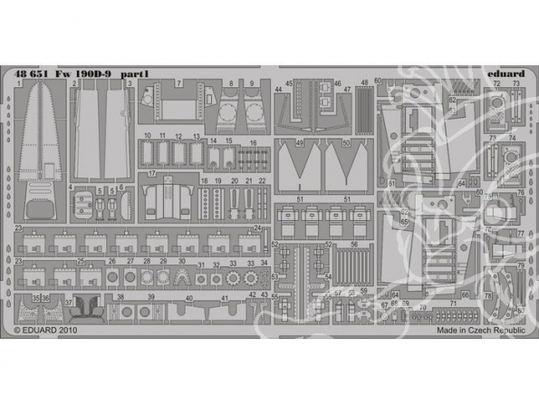 EDUARD photodecoupe 48651 FW 190D-9 1/48