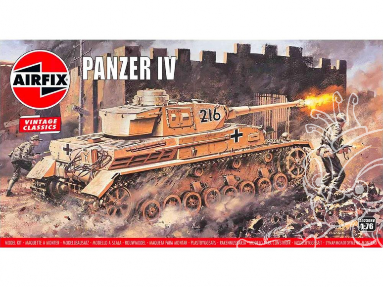 Airfix maquette militaire 02308V Vintage Classics Panzer IV F1/F2 1/76