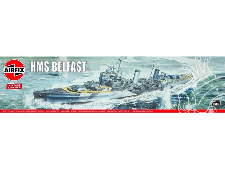 AIRFIX maquette bateau 04212V Vintage Classics HMS Belfast 1/600