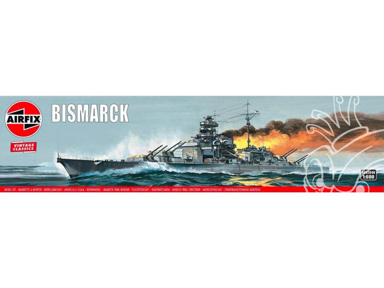 AIRFIX maquette bateau 04204V Vintage Classics HMS Bismarck 1/600