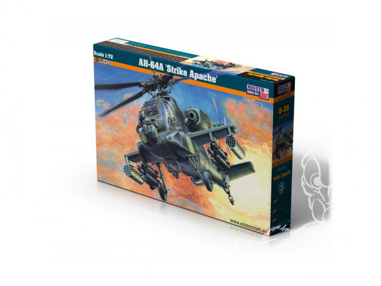 Master CRAFT maquette helicoptére 040369 AH-64A Strike Apache 1/72