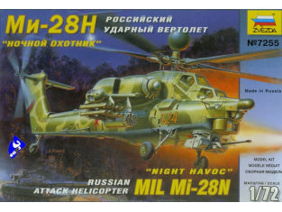 Zvezda maquette avion 7255 mil mi-28n 1/72