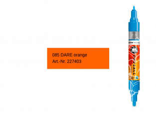 Molotow 227403 marqueur rechargeable Acrylic Twin orange dare pointe 1,5mm et 4mm