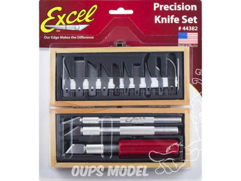 Excel outillage maquette 44382 Set de couteaux Precision Knife set