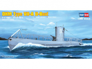 HOBBY BOSS maquette bateau 83503 DKM NAVY T. VII-A U-BOAT 1/350