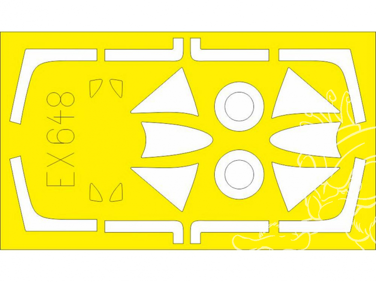 Eduard Express Mask EX648 Hunter F.6 TFace Airfix 1/48