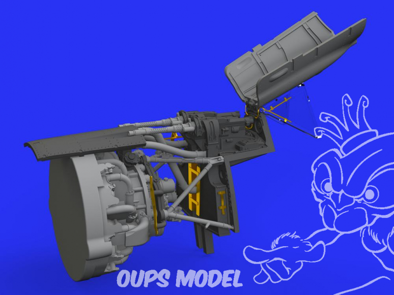 Eduard kit d'amelioration avion brassin 648462 Fuselage guns Focke Wulf Fw 190A-8 Eduard 1/48