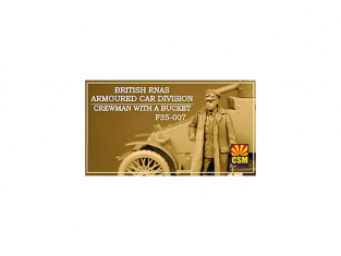 Copper State Models personnel militaire F35-007 Membre d'équipage du RNAS britannique blindé de la voiture avec un seau 1/35