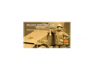 Copper State Models personnel militaire F35-0011 Membre d'équipage de voiture blindée belge 1/35