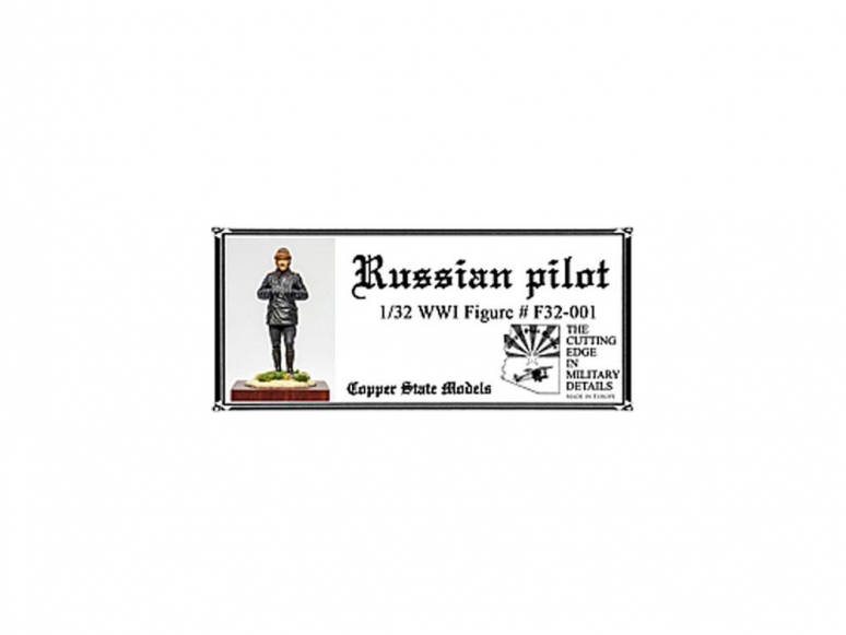 Copper State Models personel F32-001 Pilote russe de la première guerre mondiale 1/32