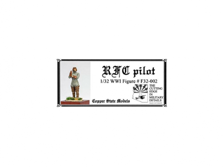 Copper State Models personel F32-002 Pilote RFC de la première guerre mondiale 1/32