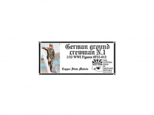 Copper State Models personel F32-012 Membre d'équipage au sol allemand N.1 1/32