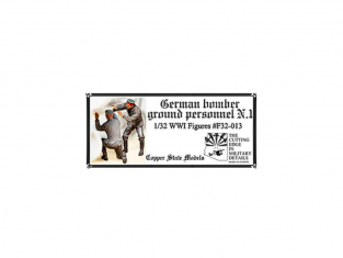 Copper State Models personel F32-013 Bombardier allemand, personnel au sol N.1 1/32